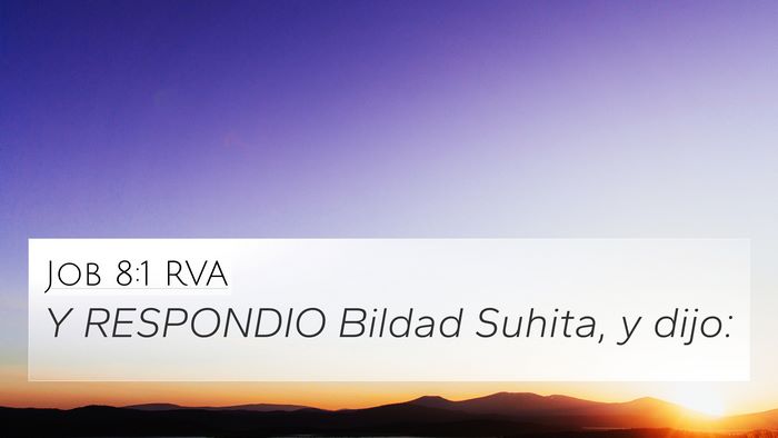 Job 8:1 RVA Bible Verse Image