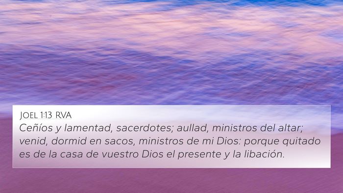 Joel 1:13 RVA Bible Verse Image