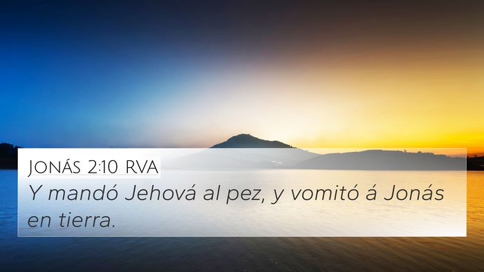 Jonás 2:10 RVA Bible Verse Image