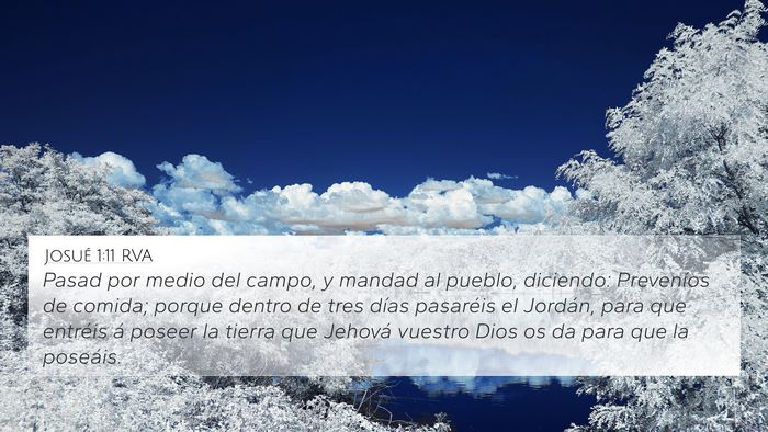 Josué 1:11 RVA Bible Verse Image