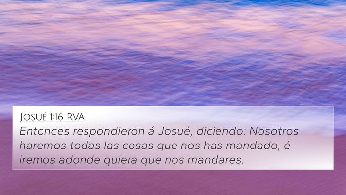 Josué 1:16 RVA Bible Verse Image