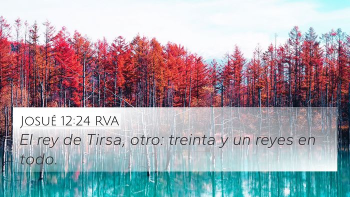 Josué 12:24 RVA Bible Verse Image