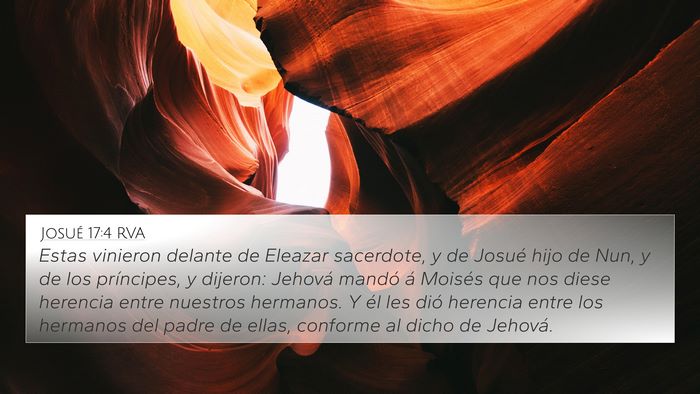 Josué 17:4 RVA 4K Wallpaper - Estas vinieron delante de Eleazar sacerdote, y de - 4K Wallpaper Bible Verse