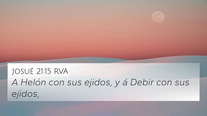 Josué 21:15 RVA Bible Verse Image