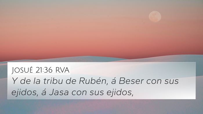 Josué 21:36 RVA Bible Verse Image