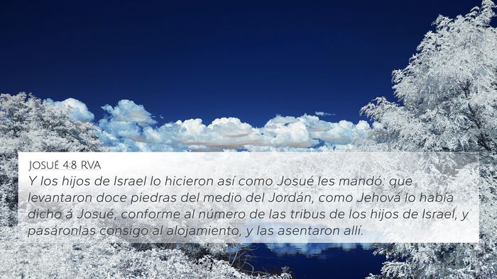 Josué 4:8 RVA Bible Verse Image