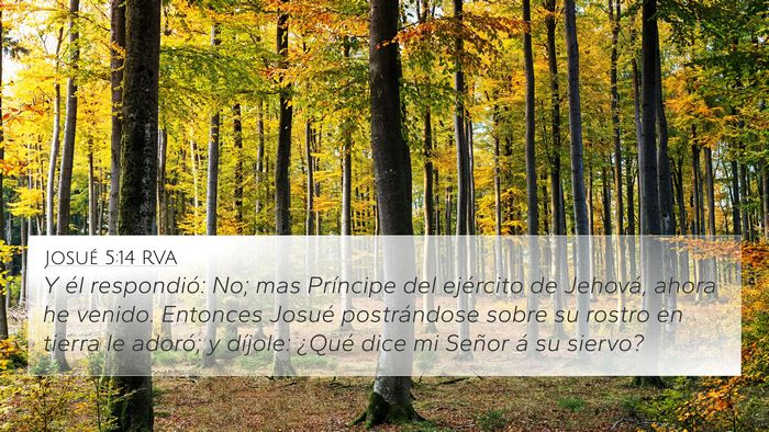 Josué 5:14 RVA Bible Verse Image