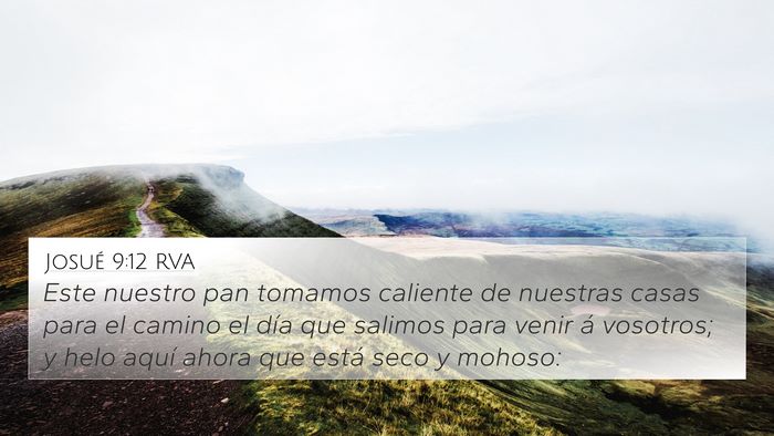 Josué 9:12 RVA 4K Wallpaper - Este nuestro pan tomamos caliente de nuestras - 4K Wallpaper Bible Verse