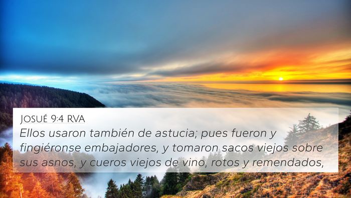 Josué 9:4 RVA Bible Verse Image
