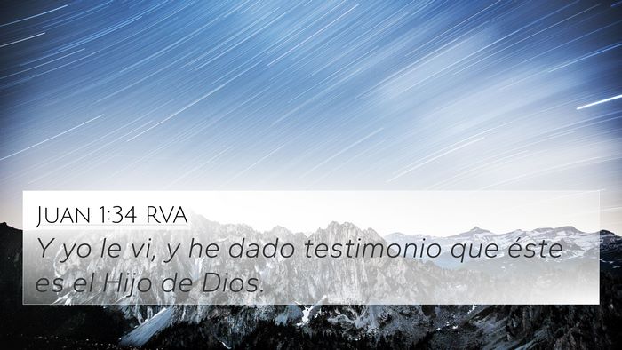 Juan 1:34 RVA Bible Verse Image