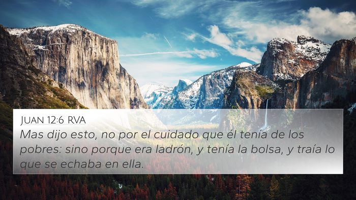 Juan 12:6 RVA Bible Verse Image
