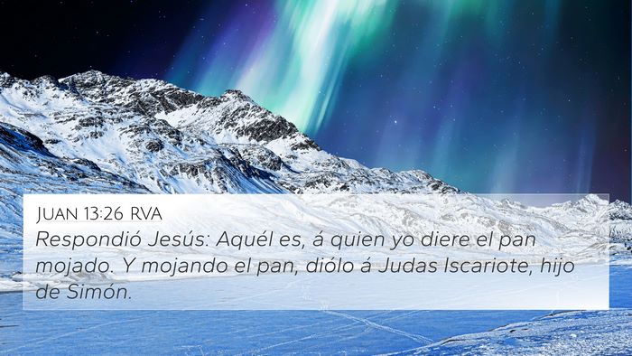 Juan 13:26 RVA Bible Verse Image