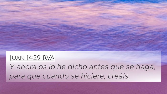 Juan 14:29 RVA Bible Verse Image
