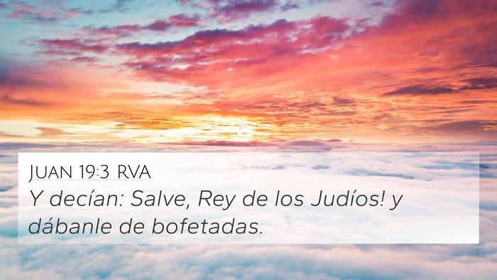 Juan 19:3 RVA Bible Verse Image