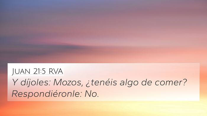 Juan 21:5 RVA Bible Verse Image