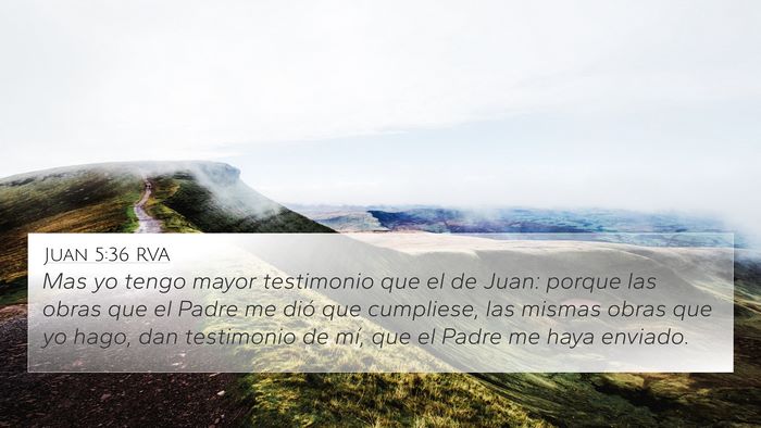 Juan 5:36 RVA Bible Verse Image