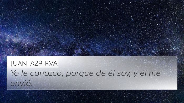 Juan 7:29 RVA Bible Verse Image
