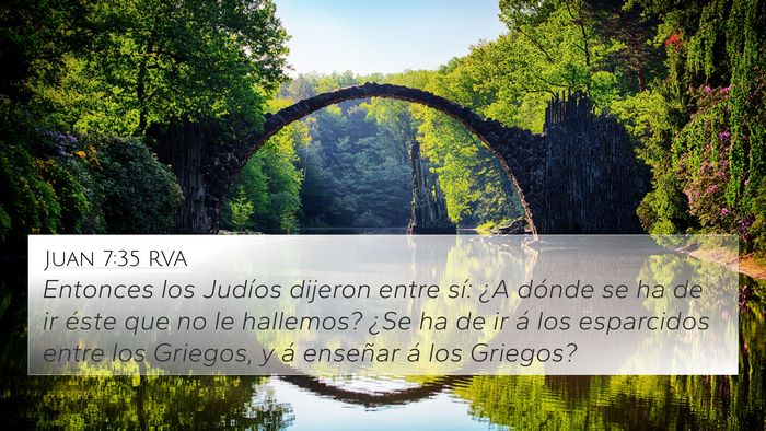 Juan 7:35 RVA Bible Verse Image