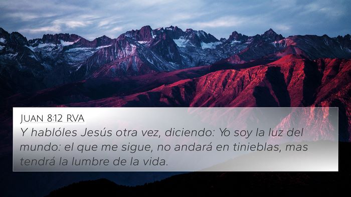 Juan 8:12 RVA Bible Verse Image