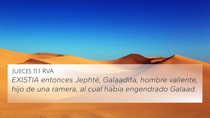 Jueces 11:1 RVA Bible Verse Image