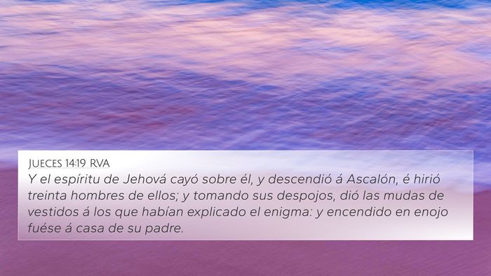 Jueces 14:19 RVA Bible Verse Image