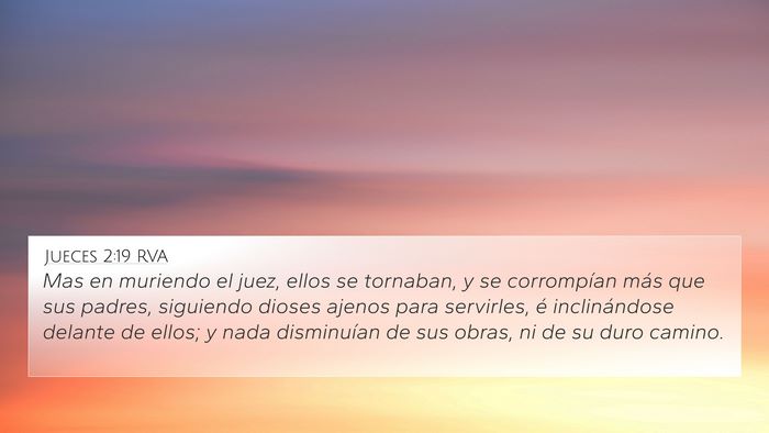 Jueces 2:19 RVA Bible Verse Image