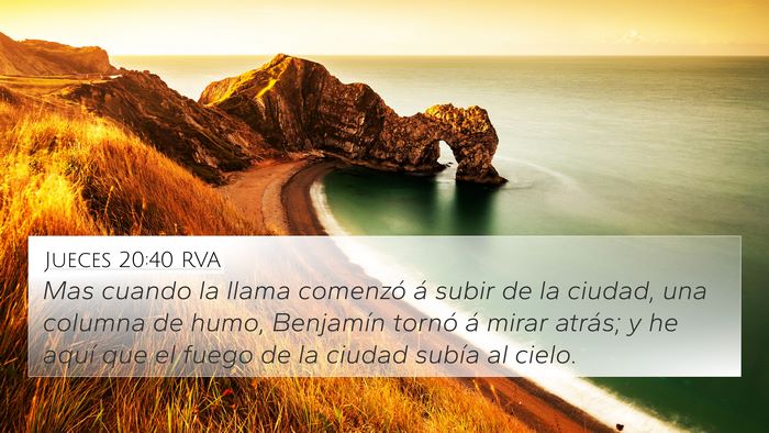 Jueces 20:40 RVA Bible Verse Image