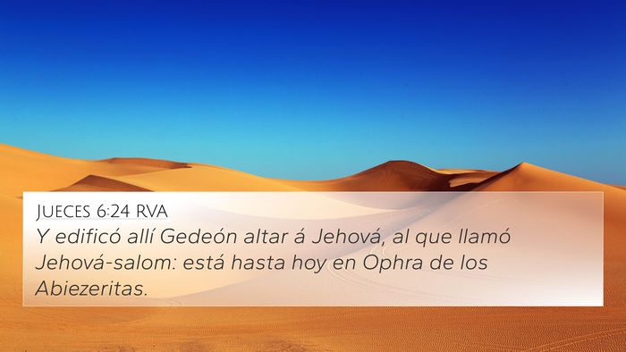 Jueces 6:24 RVA Bible Verse Image