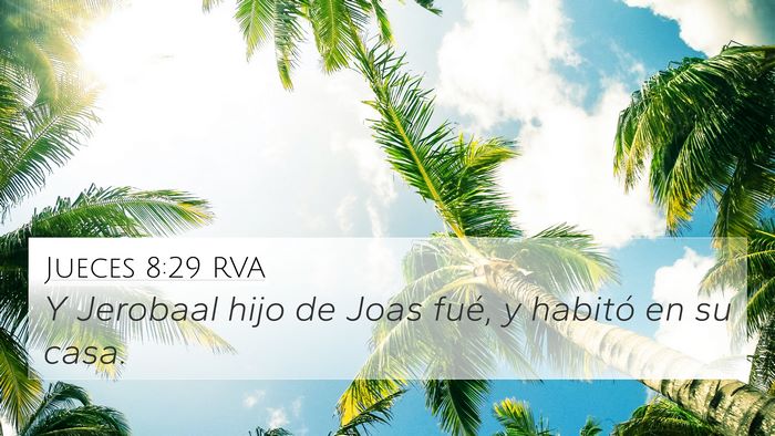 Jueces 8:29 RVA Bible Verse Image