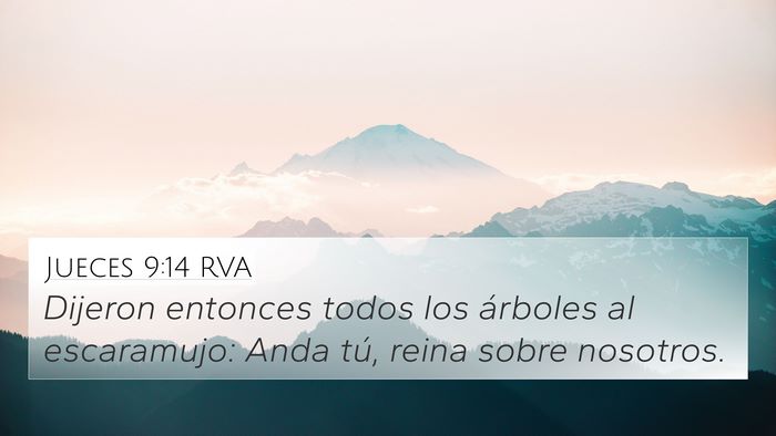 Jueces 9:14 RVA Bible Verse Image