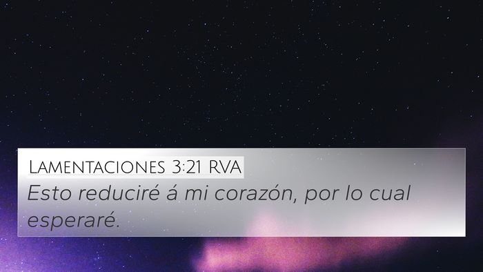 Lamentaciones 3:21 RVA Bible Verse Image