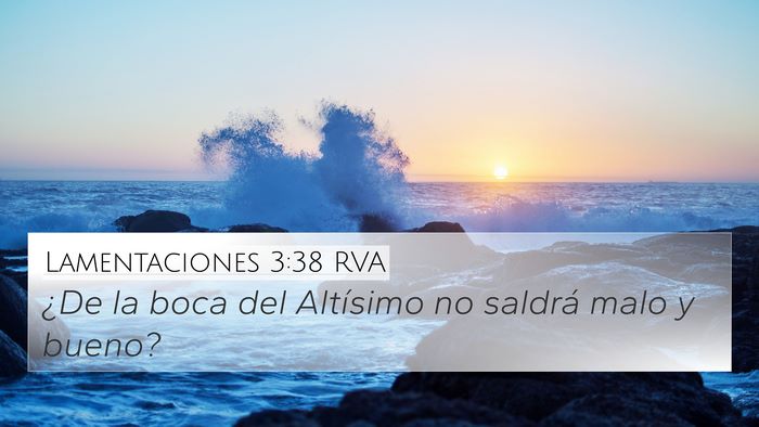 Lamentaciones 3:38 RVA Bible Verse Image