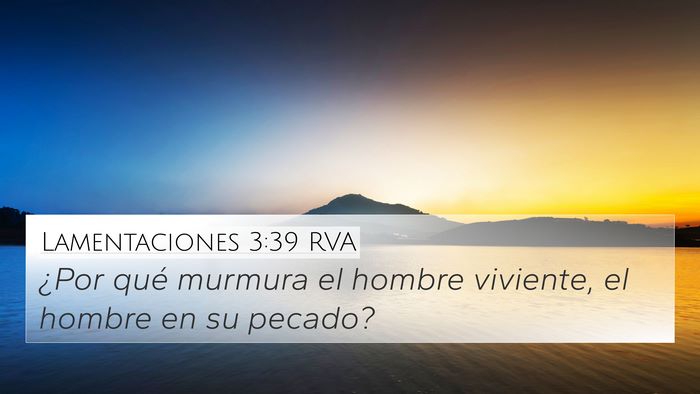 Lamentaciones 3:39 RVA Bible Verse Image