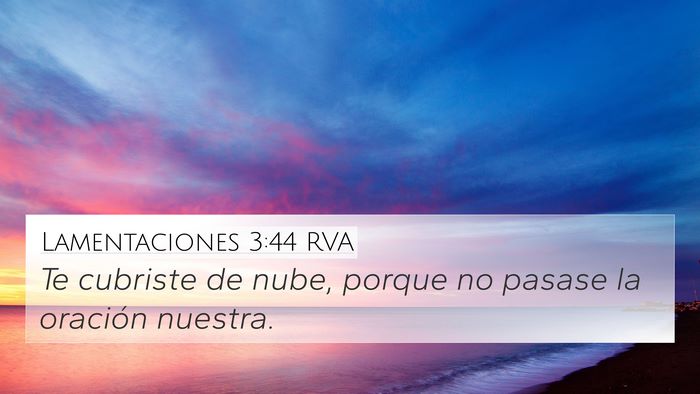 Lamentaciones 3:44 RVA Bible Verse Image