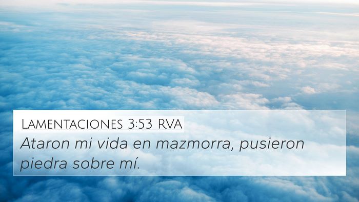 Lamentaciones 3:53 RVA Bible Verse Image