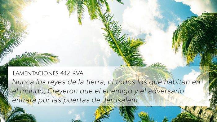 Lamentaciones 4:12 RVA Bible Verse Image
