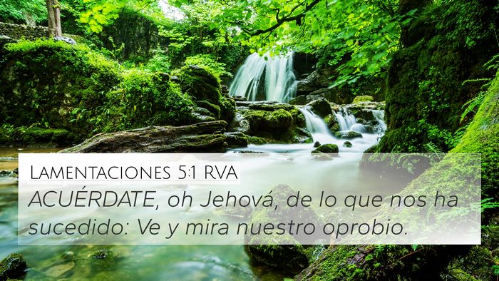 Lamentaciones 5:1 RVA Bible Verse Image