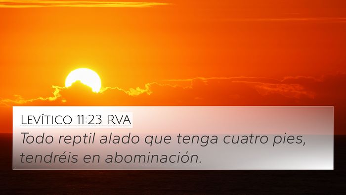 Levítico 11:23 RVA 4K Wallpaper - Todo reptil alado que tenga cuatro pies, - 4K Wallpaper Bible Verse