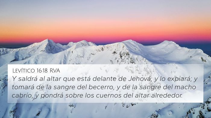 Levítico 16:18 RVA Bible Verse Image