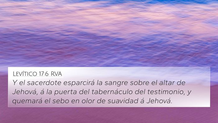 Levítico 17:6 RVA Bible Verse Image