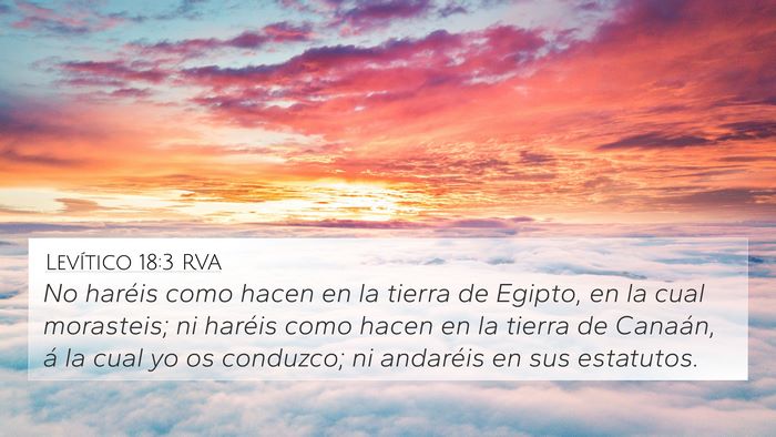 Levítico 18:3 RVA Bible Verse Image