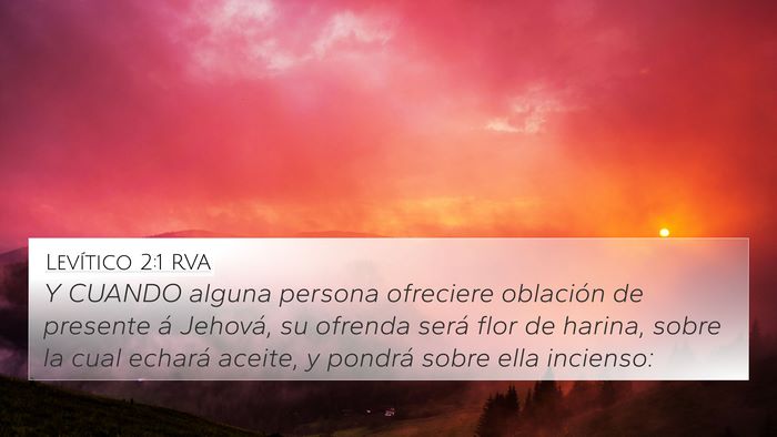 Levítico 2:1 RVA Bible Verse Image