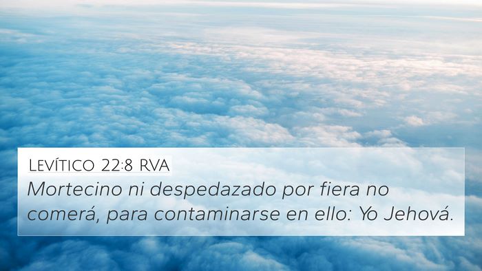 Levítico 22:8 RVA Bible Verse Image