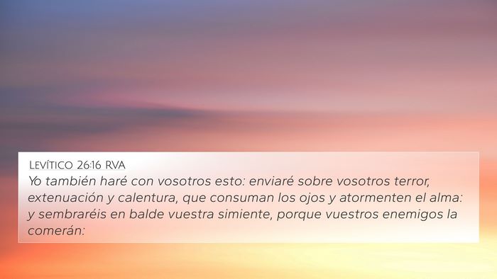 Levítico 26:16 RVA Bible Verse Image