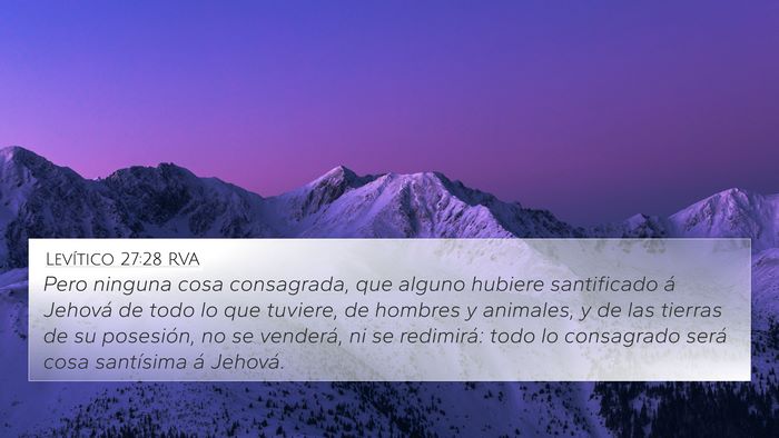 Levítico 27:28 RVA Bible Verse Image