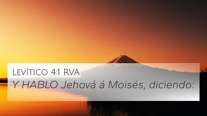 Levítico 4:1 RVA 4K Wallpaper - Y HABLO Jehová á Moisés, - 4K Wallpaper Bible Verse
