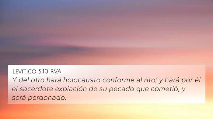 Levítico 5:10 RVA Bible Verse Image