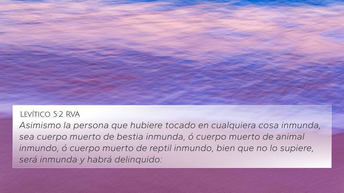 Levítico 5:2 RVA Bible Verse Image