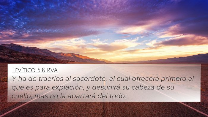 Levítico 5:8 RVA Bible Verse Image