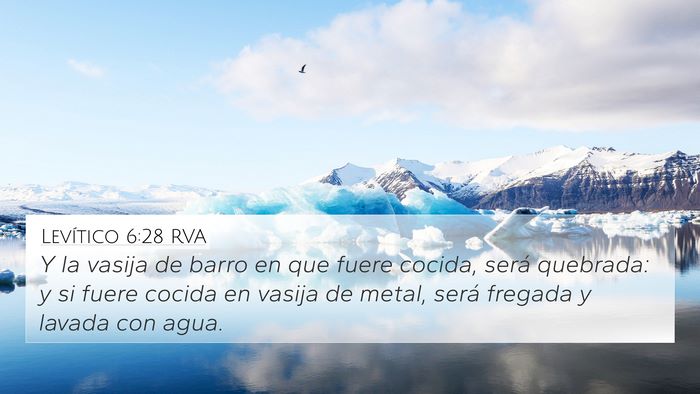 Levítico 6:28 RVA Bible Verse Image